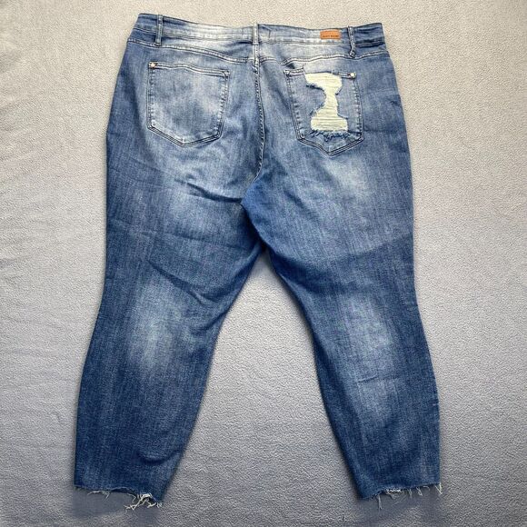 Judy Blue Jeans Women Plus Size 24W Blue Relaxed Fit,Stretch - Picture 2 of 15